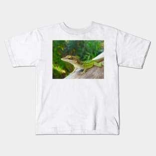 Green Lizard Kids T-Shirt